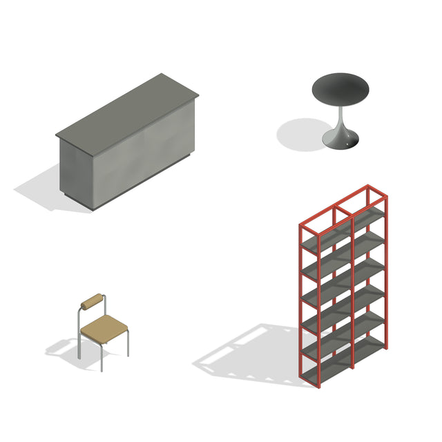 Revit Family - Coffee Shop and Bistro