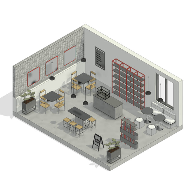 Revit Family - Coffee Shop and Bistro