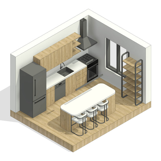Revit Family - Kitchen