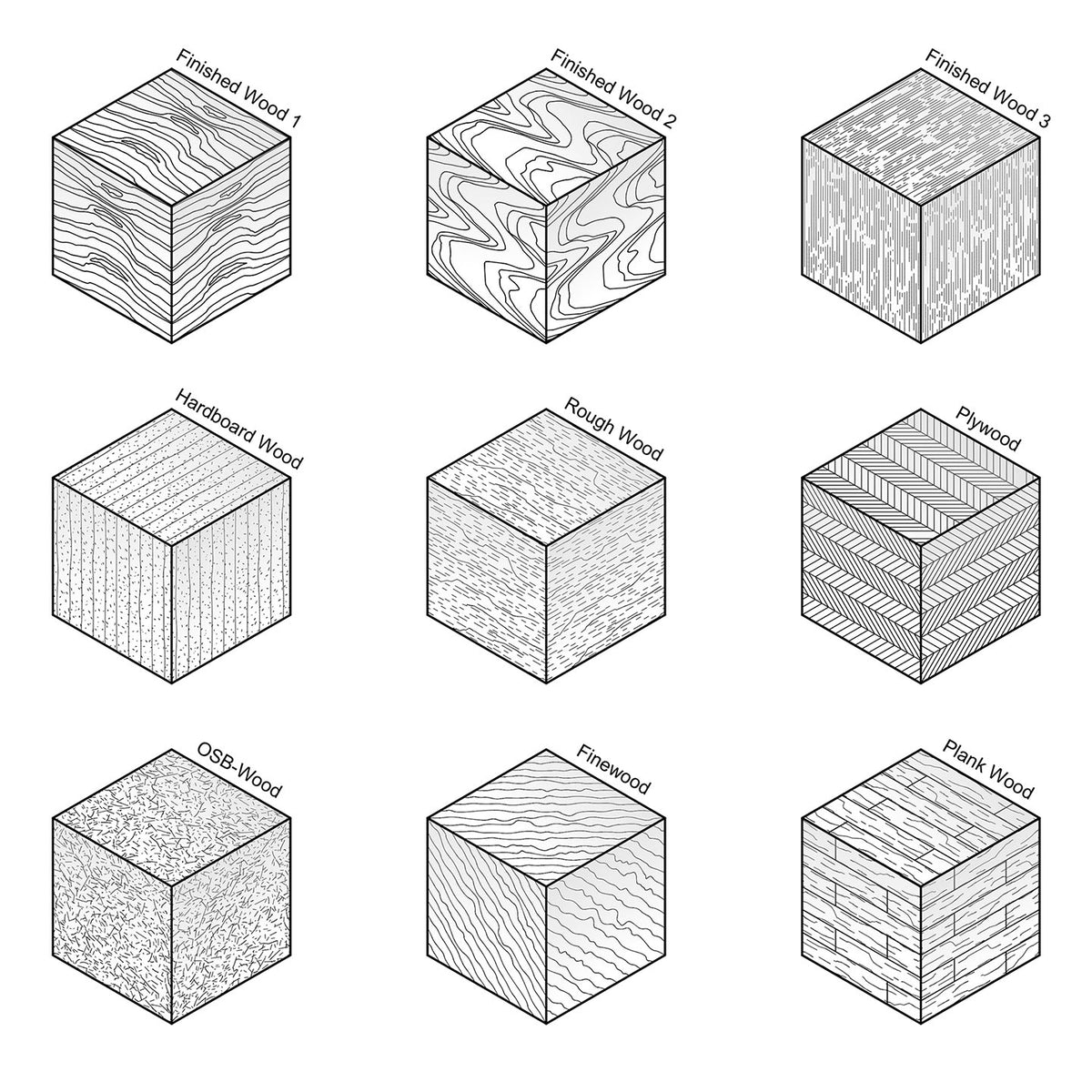 ArchiCAD Vector Fills - Wood Patterns | Studio Alternativi