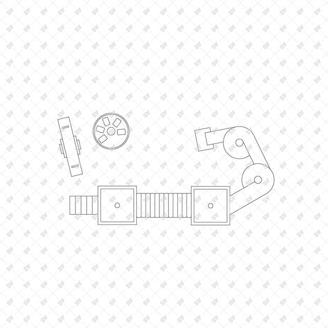 CAD, Vector, PNG Kids Playground Layouts in Top View