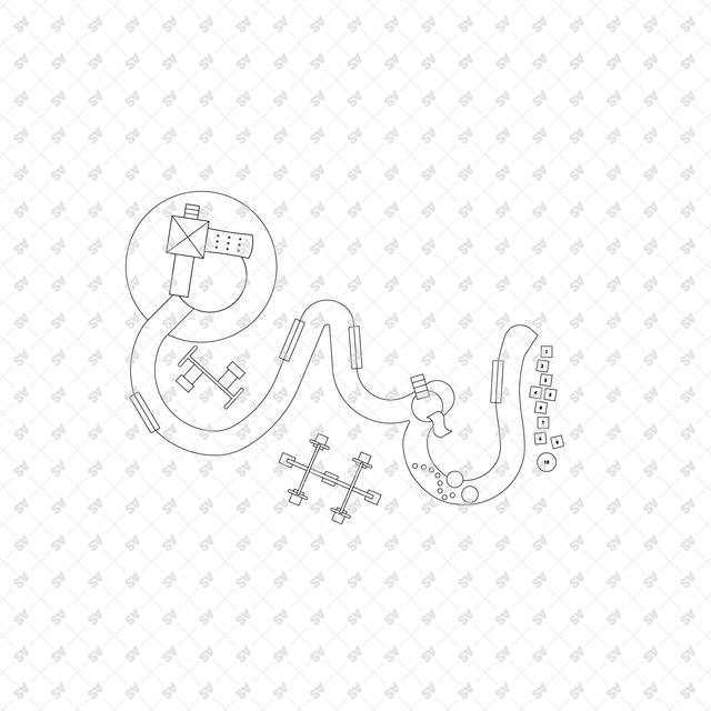CAD, Vector, PNG Kids Playground Layouts in Top View