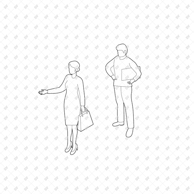 CAD, Vector, PNG Queues in Axonometric View