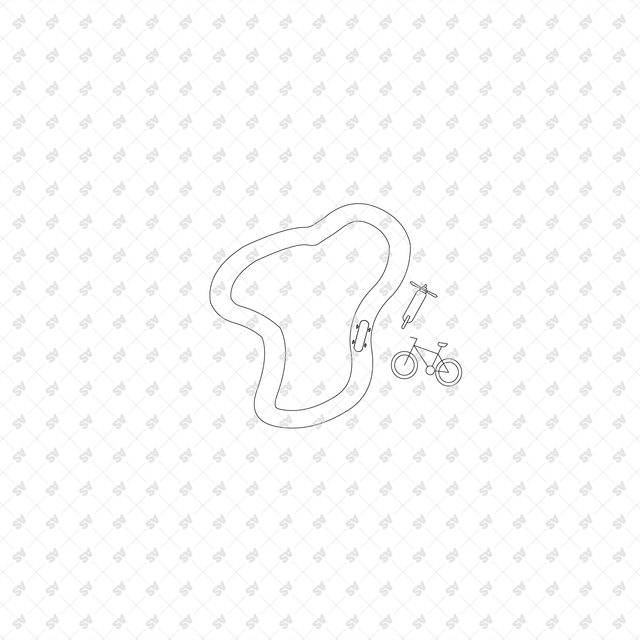 CAD, Vector, PNG Kids Playground Layouts in Top View