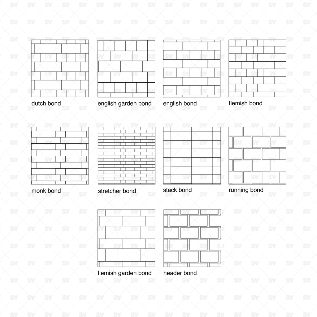 Illustrator Patterns Brick Bonds | Architecture Graphics | Studio ...