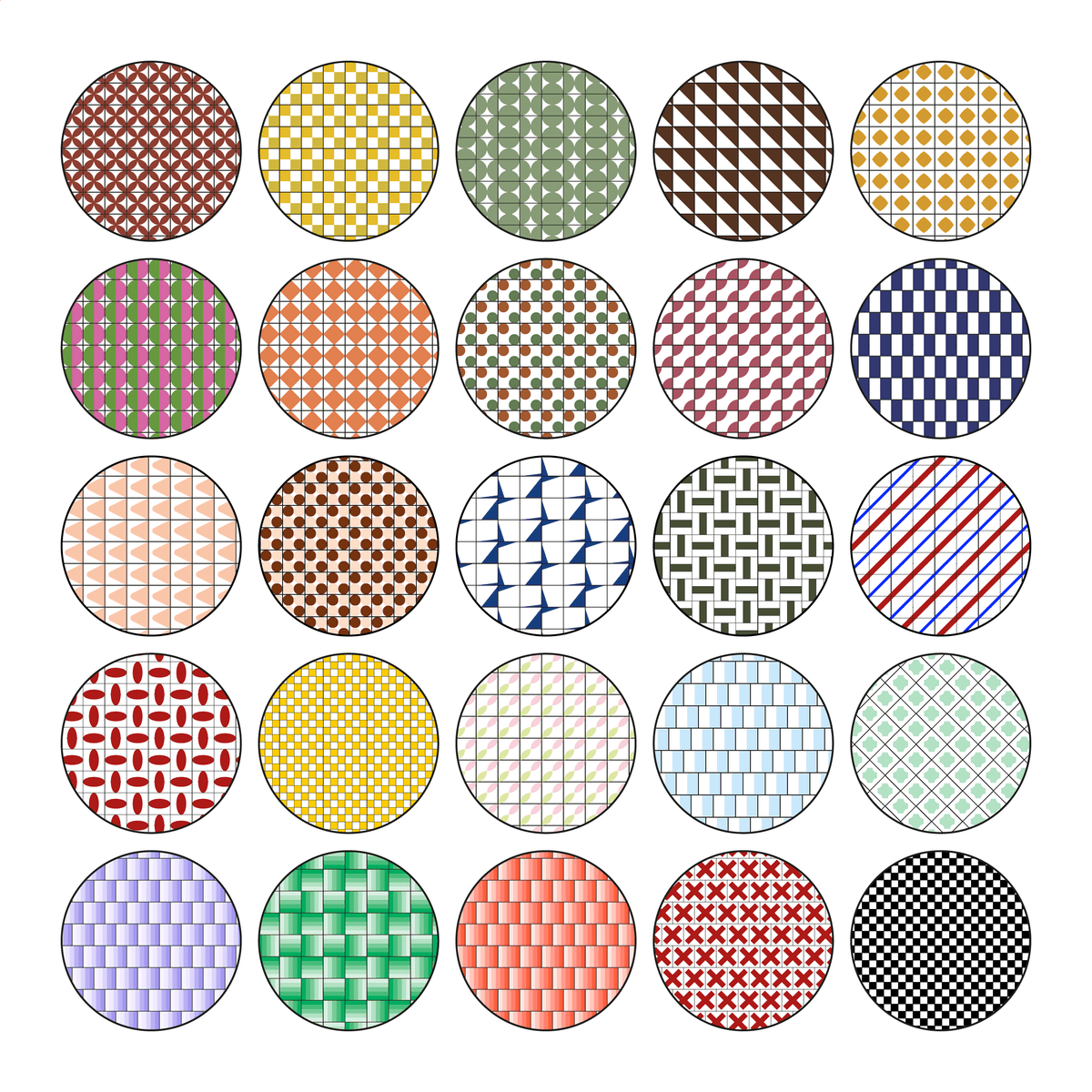 Library Patten Color Illustrator Pattern Library - Color Tiles – Studio Alternativi