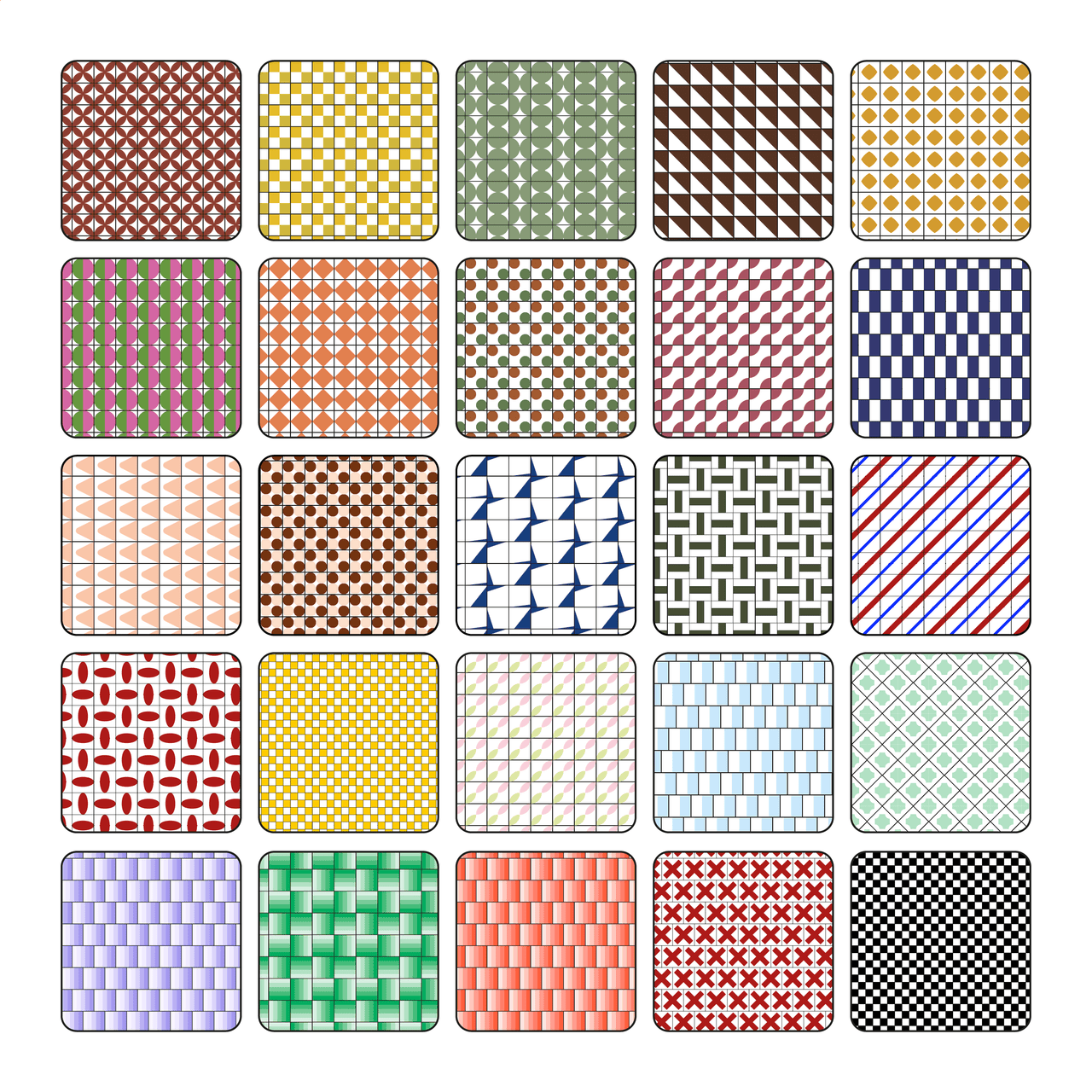 Illustrator Pattern Library - Architectural Materials | Patterns ...