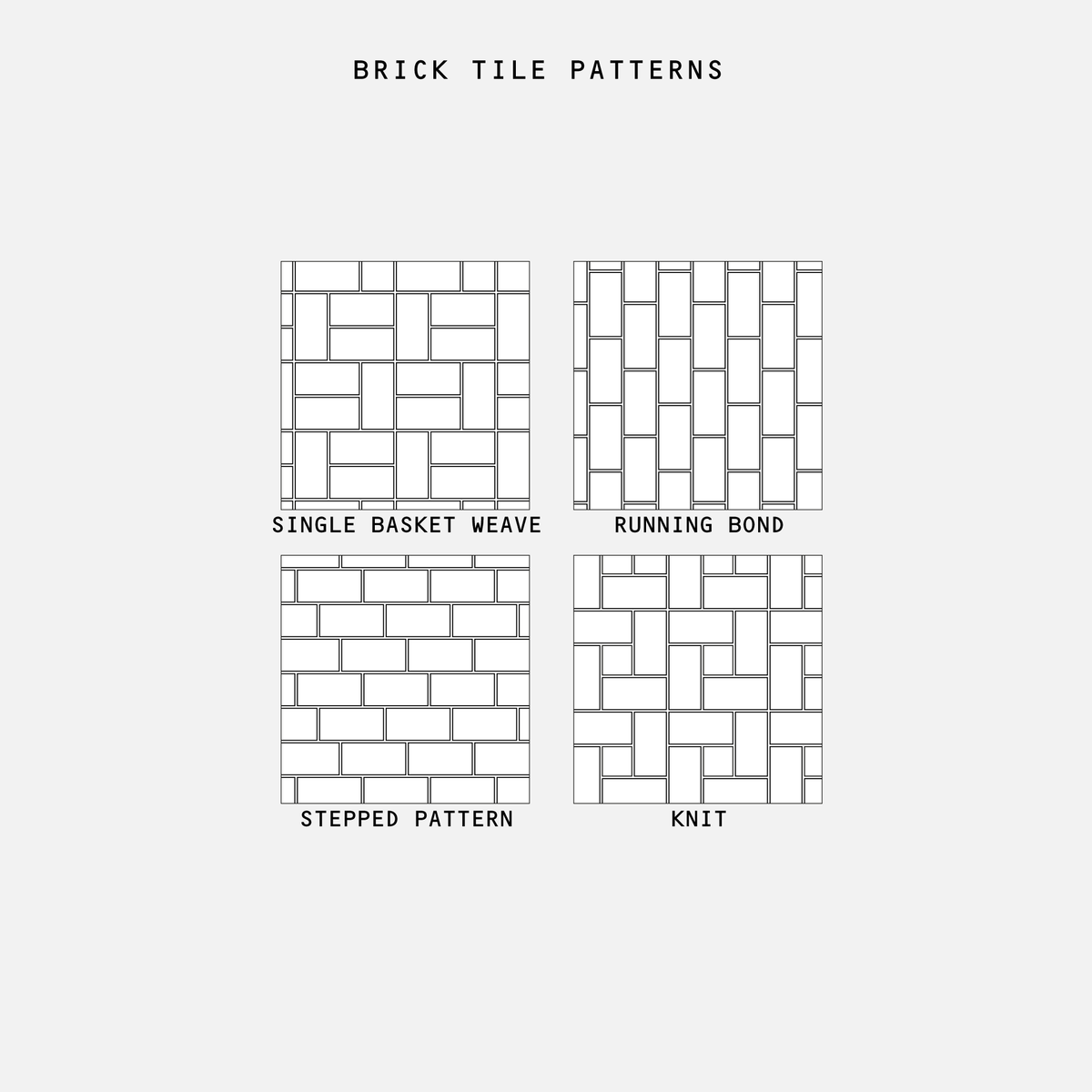 Illustrator Brick Tile Patterns Pack - 25 Vector Designs – Studio ...