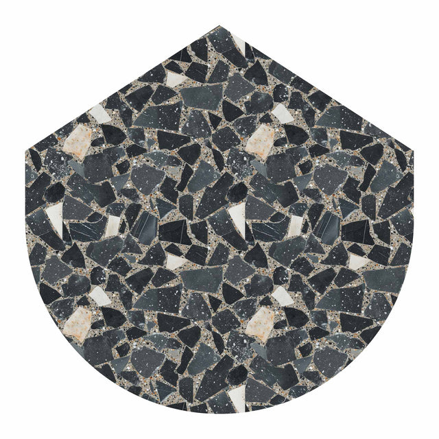 Illustrator Pattern Library - Raster Realistic Seamless Dark Terrazzo Textures