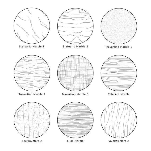 Illustrator Pattern Library - Marble Patterns