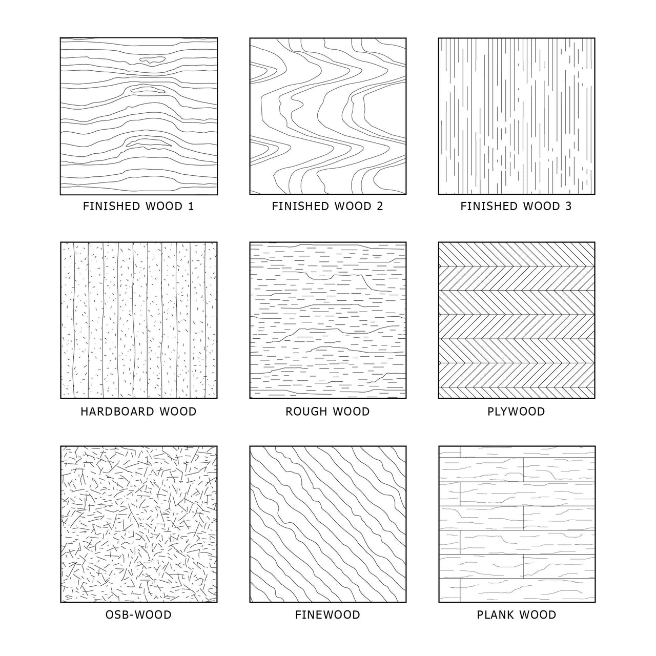 Architectural Materials | Patterns | Pattern Library of Wood – Studio ...