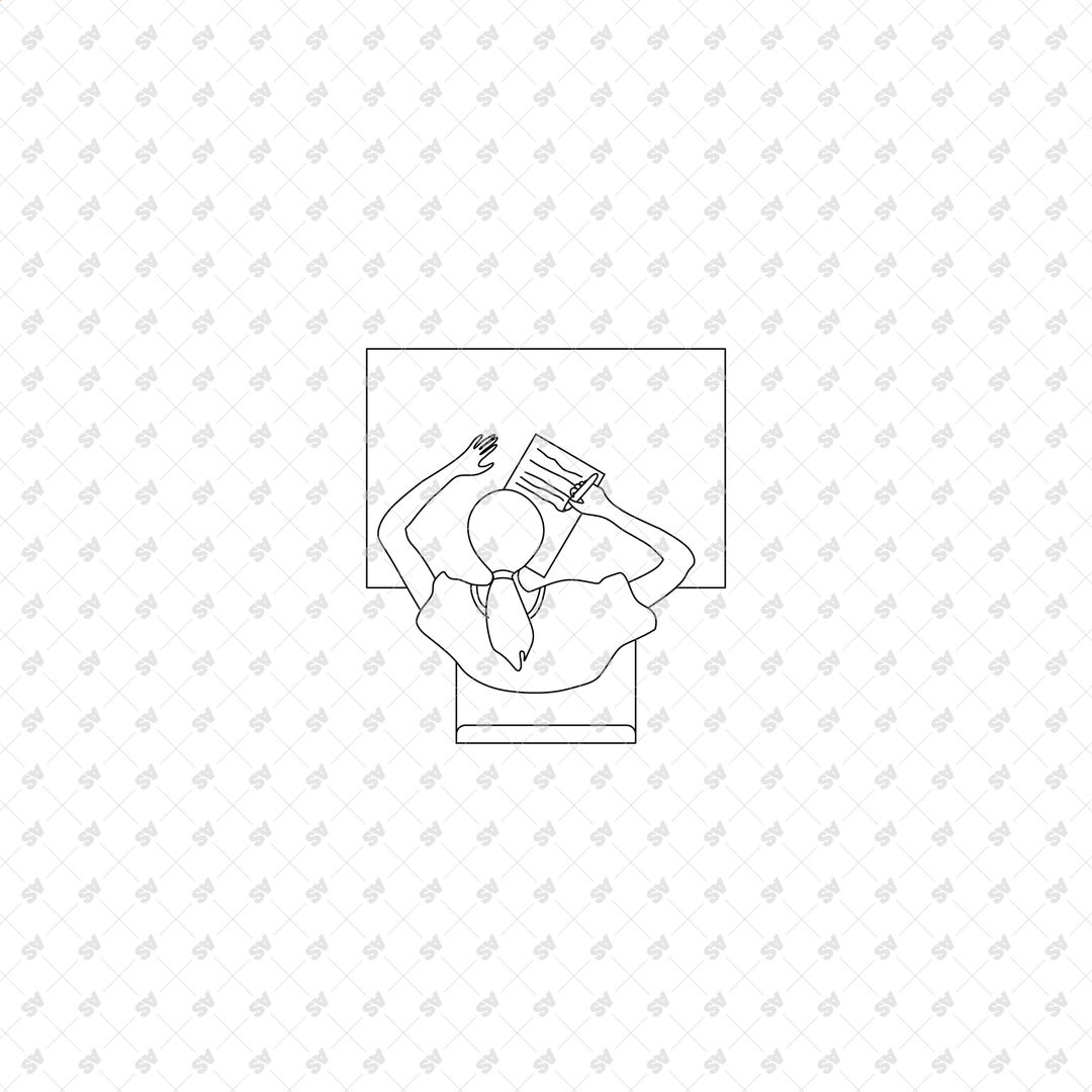 CAD, Vector, PNG Library Characters in Top View – Studio Alternativi