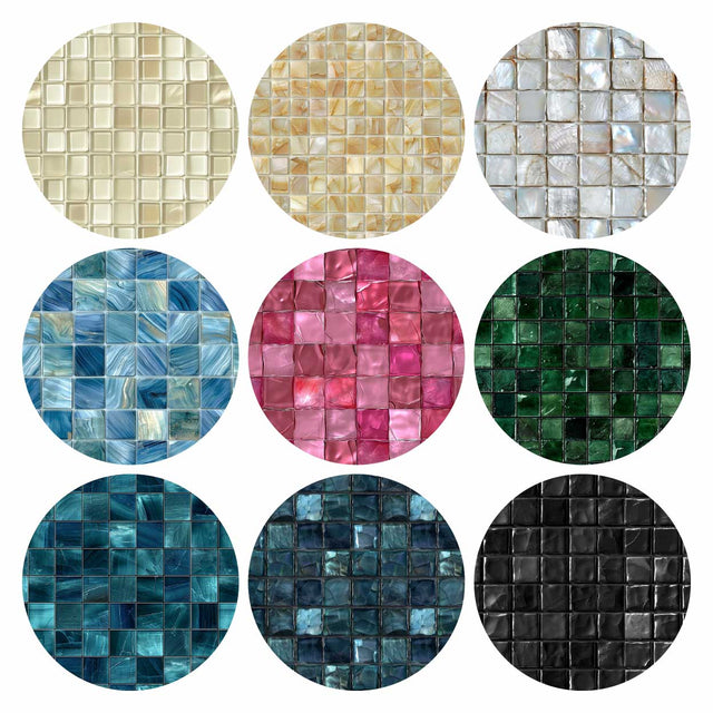 Illustrator Pattern Library - Seamless Glass Tile Textures