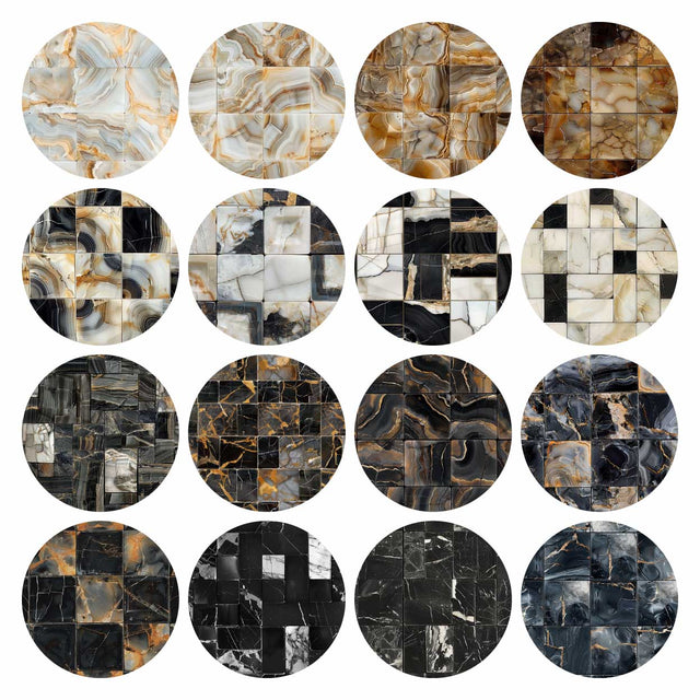 Pattern Library - Seamless Onyx Tiles Textures