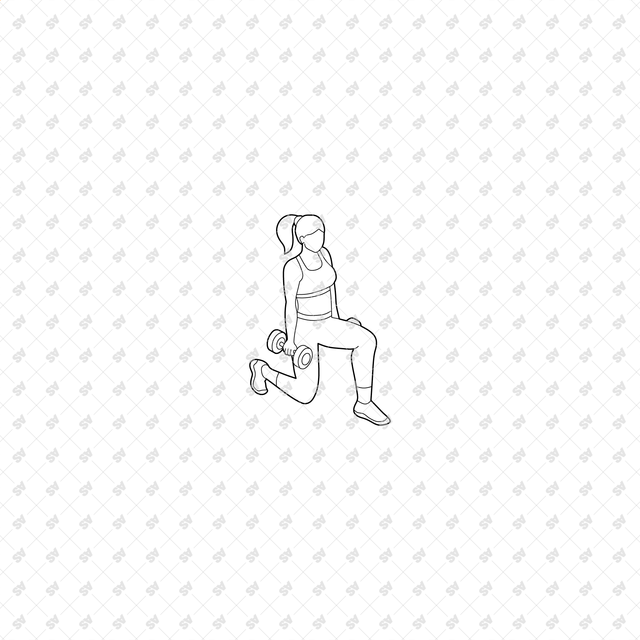 CAD, Vector, PNG Isometric View Workout Characters