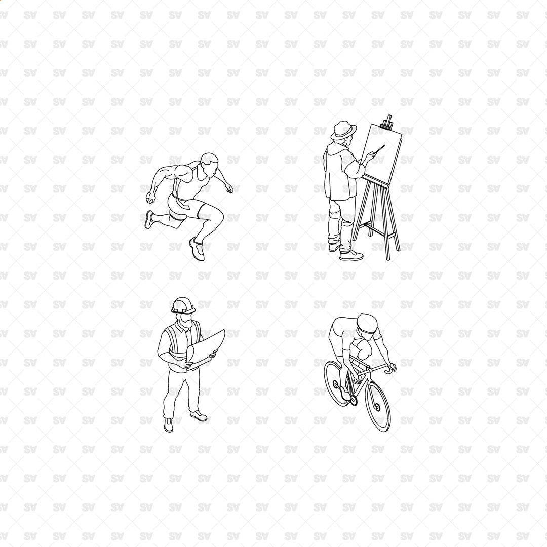 Isometric Urban People | PNG AI CAD | Studio Alternativi