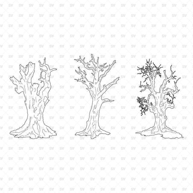 CAD, Vector, PNG Plants in Color and B/W