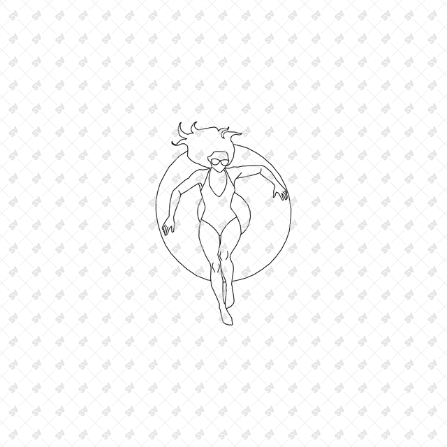 CAD, Vector, PNG Chilling Characters in Plan View Multi-Pack (Top View)