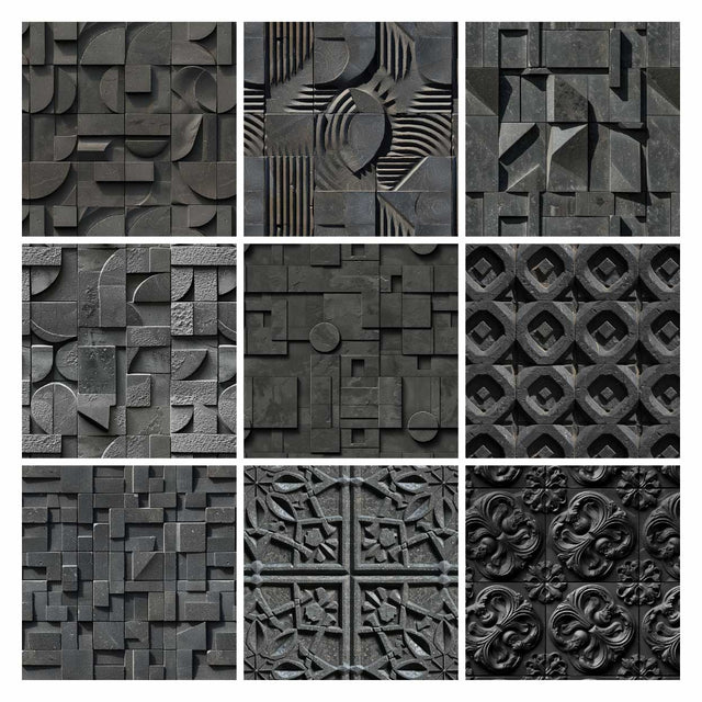 Pattern Library - Seamless Basalt Tiles Textures