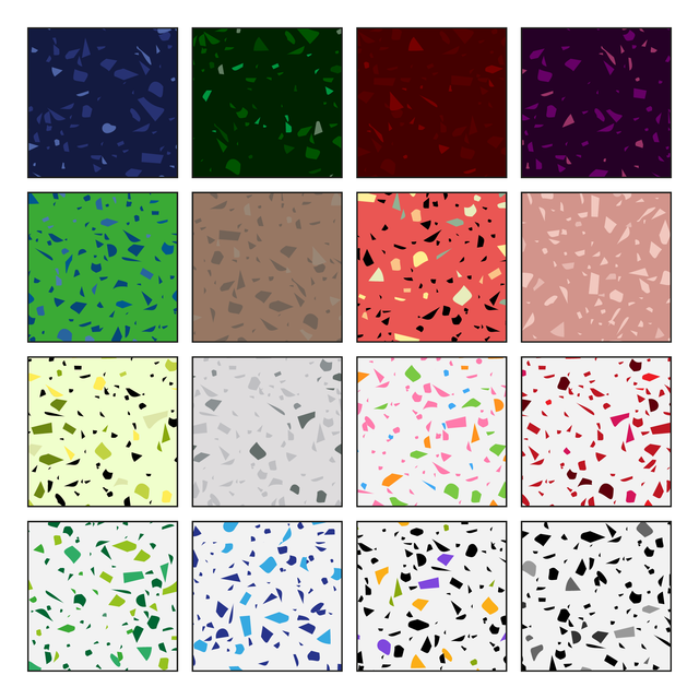 Illustrator Pattern Library - Terrazzo