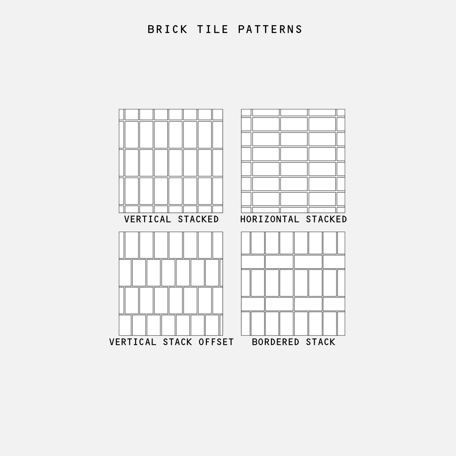 Illustrator Brick Tile Patterns Pack - 25 Vector Designs – Studio ...