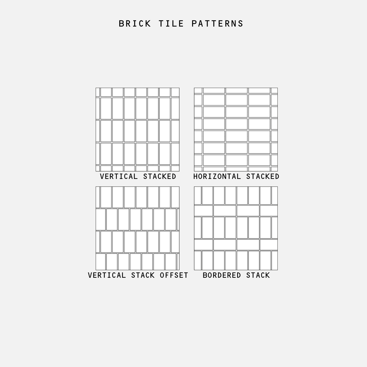 Illustrator Brick Tile Patterns Pack - 25 Vector Designs – Studio ...