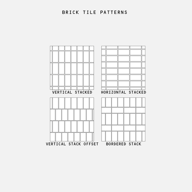 Illustrator Pattern Library - Brick Tile Patterns Mega-Pack