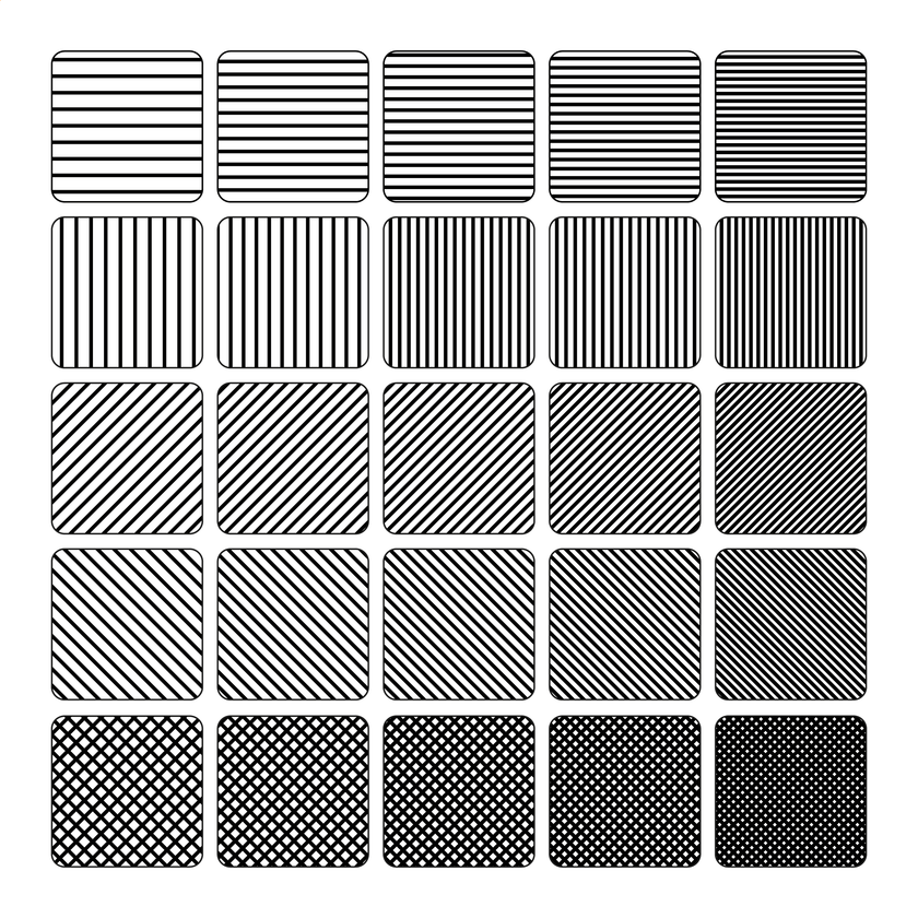 Architectural Materials | Patterns | Thick Lines Set – Studio Alternativi