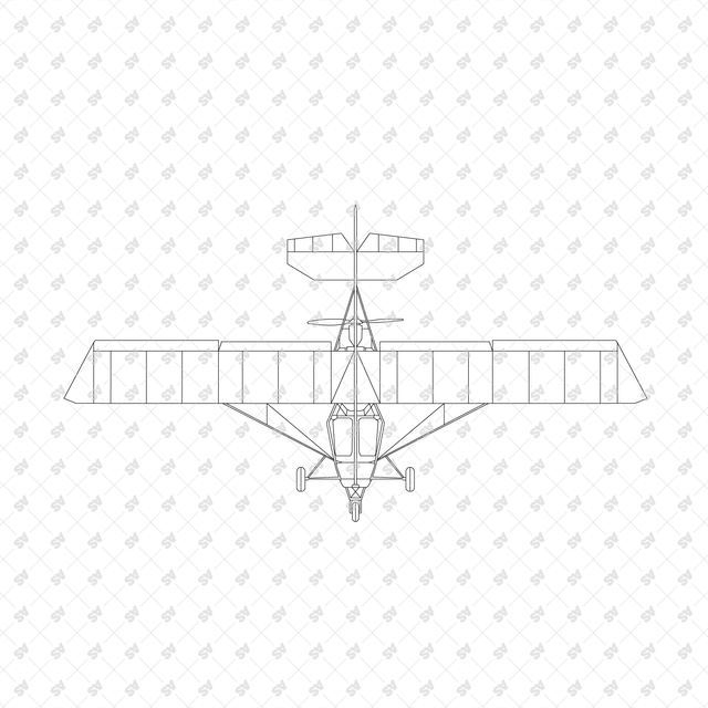 CAD, Vector, PNG Personal Aviation Devices, Top View