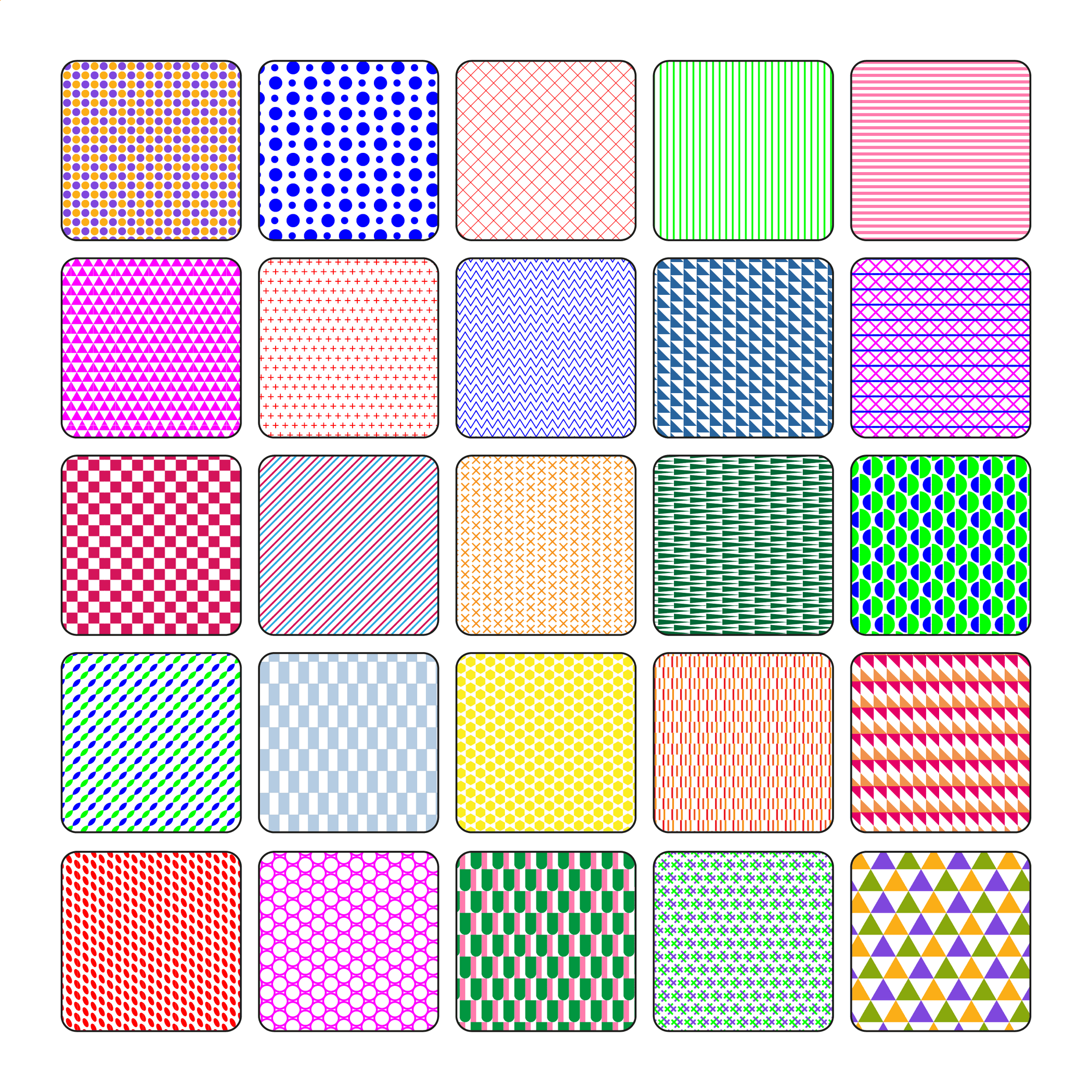 4daaa7 Color Pattern Architectural Materials | Patterns | Color Patterns – Studio Alternativi