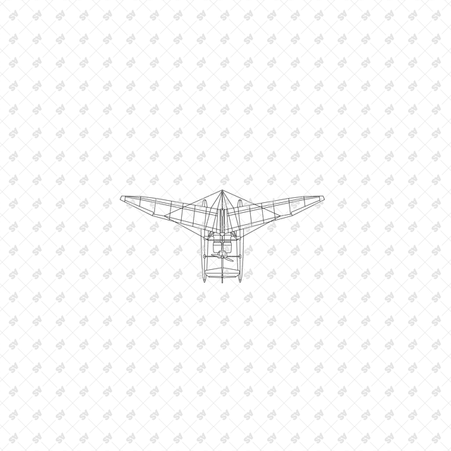 CAD, Vector, PNG Personal Aviation Devices, Top View