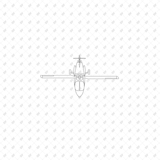CAD, Vector, PNG Personal Aviation Devices, Top View