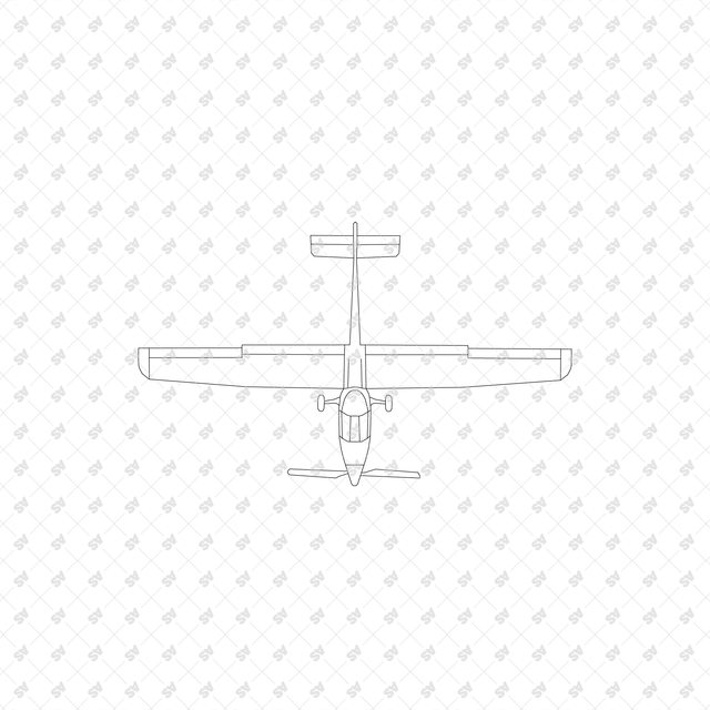 CAD, Vector, PNG Personal Aviation Devices, Top View
