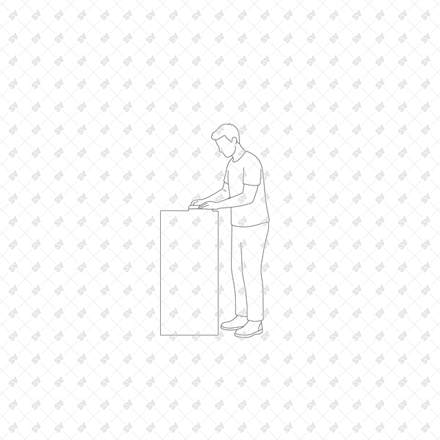 CAD, Vector, PNG Home Renovation in Front and Side Views