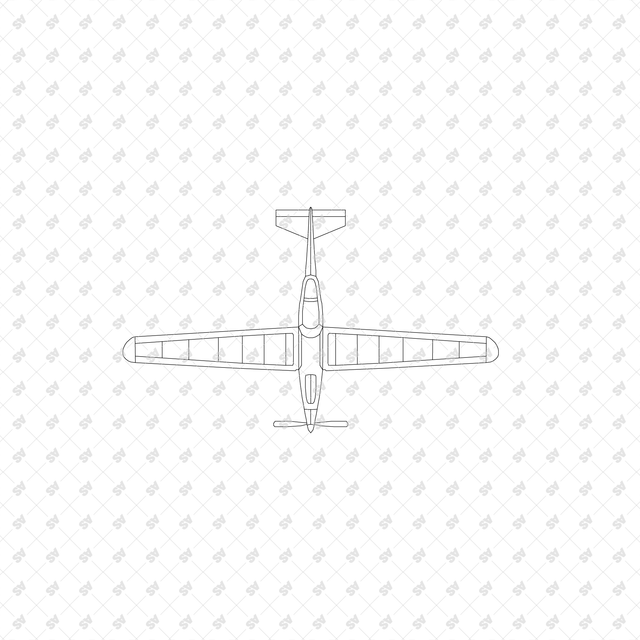 CAD, Vector, PNG Personal Aviation Devices, Top View