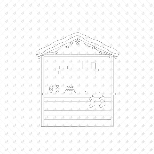 CAD, Vector, and PNG People in Winter and Christmas Activities, Front and Side Views