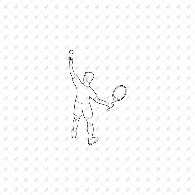 CAD, Vector, PNG Outdoor Characters in Isometric View