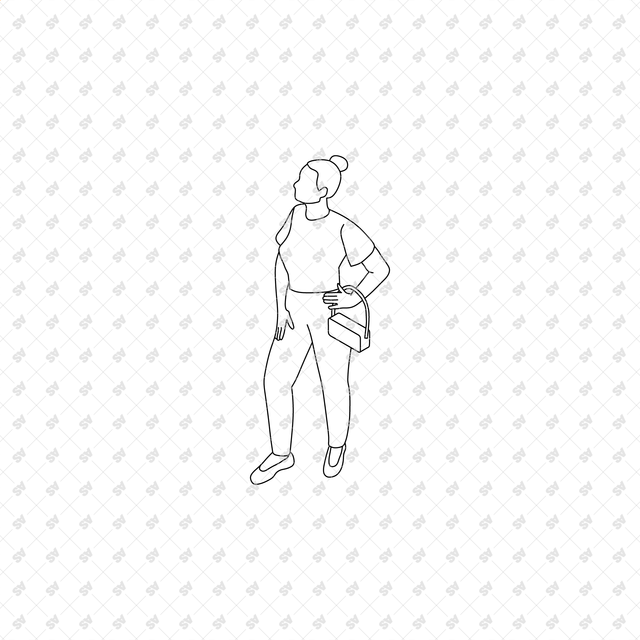 CAD, Vector, PNG Isometric View Urban Waiting People