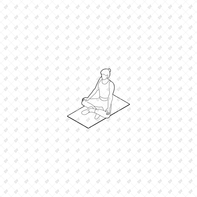 CAD, Vector, PNG Outdoor Characters in Isometric View