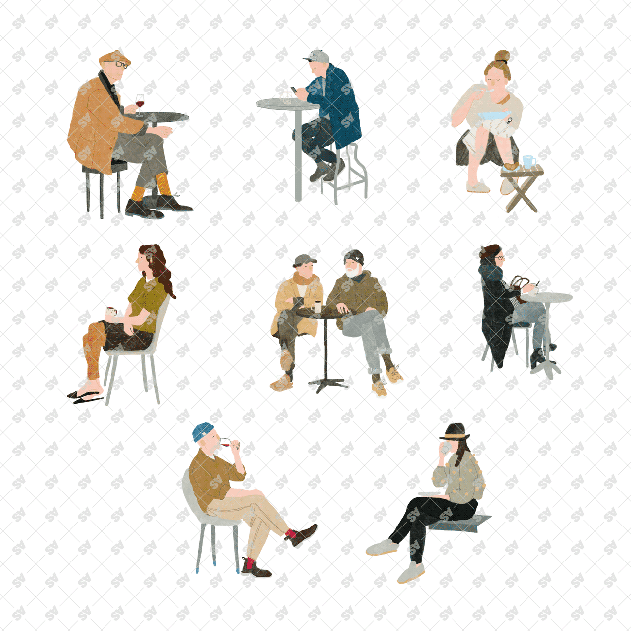 Studio Alternativi | Hand Drawn Characters | Mega Pack