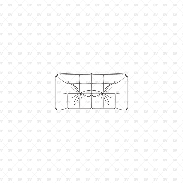 CAD, Vector, PNG Sofas in Top View