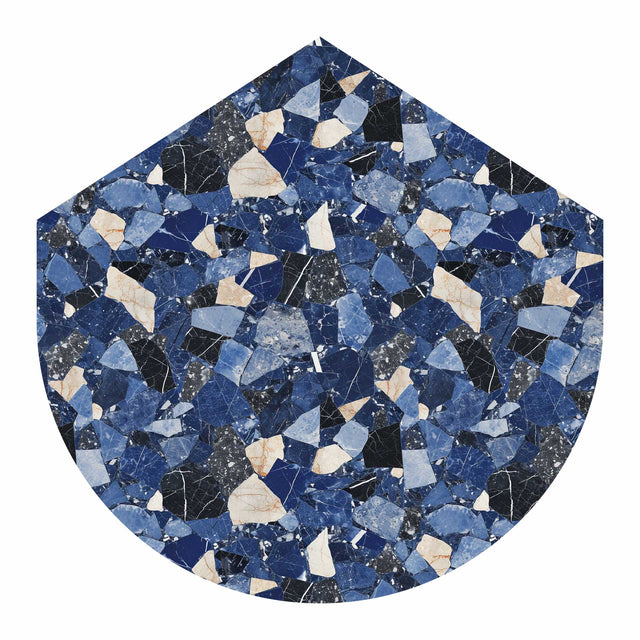 Illustrator Pattern Library - Raster Realistic Seamless Dark Terrazzo Textures