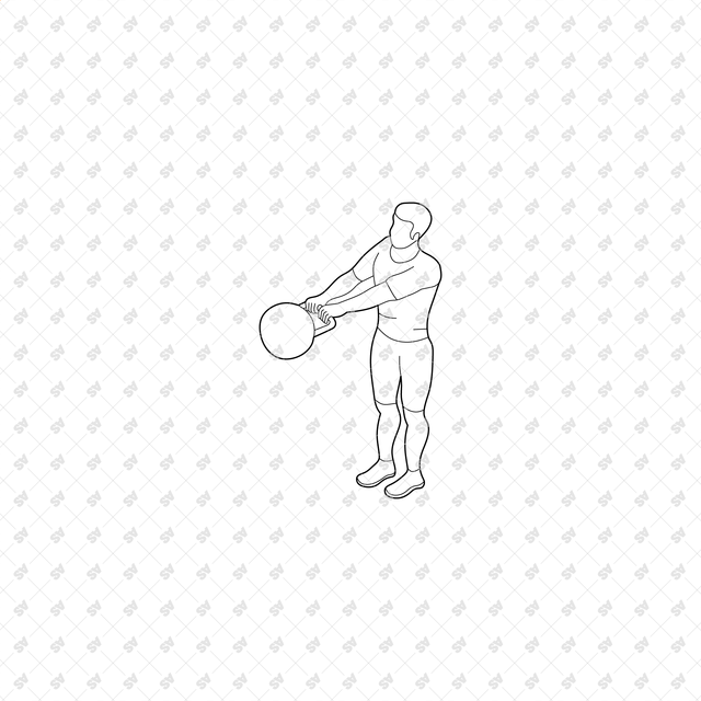 CAD, Vector, PNG Isometric View Workout Characters