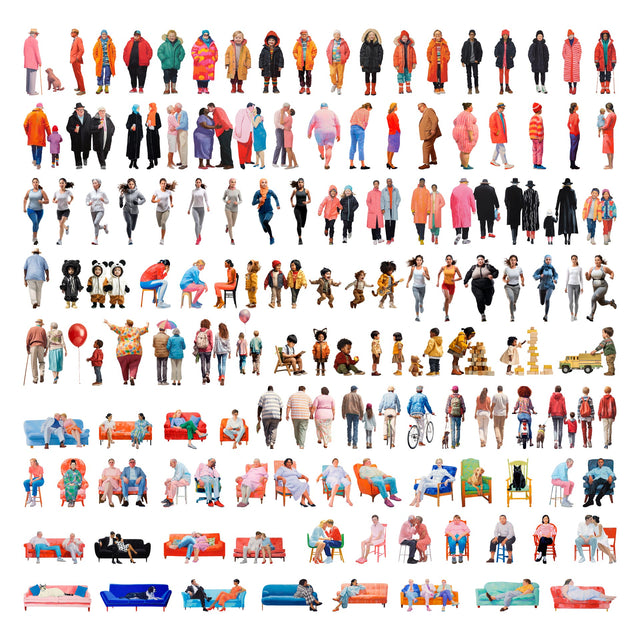 PNG Post Digital Collage 100+ Characters Mega-Pack