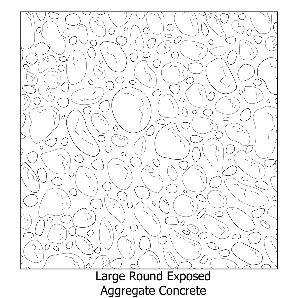 Aggregate Concrete Pattern Illustrator Pattern Library - Exposed Aggregate Concrete – Studio ...
