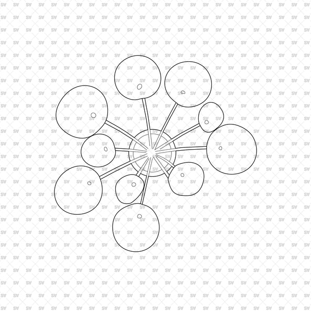 ArchiCAD DWG Vector PNG Houseplants in Top and Front View