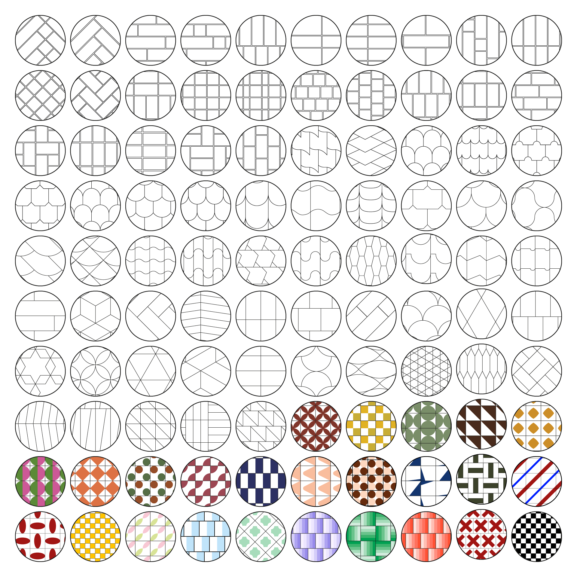 Illustrator Pattern Library Mega-Pack 2 (107) – Studio Alternativi