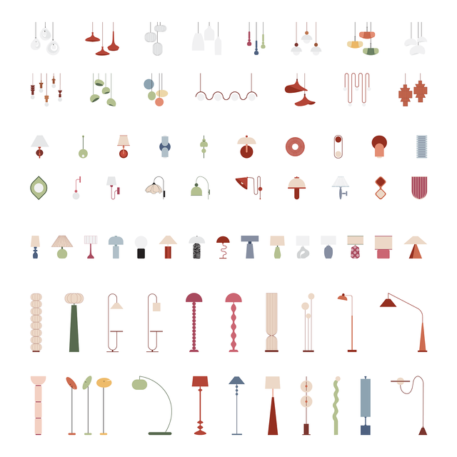 Vector PNG Elegant Lamps Mega-Pack