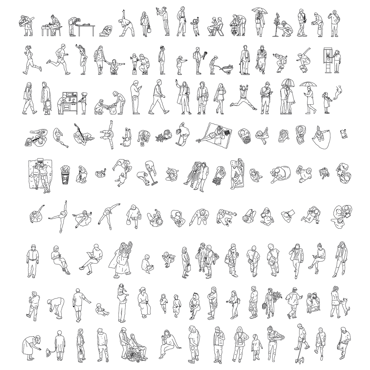 CAD, Vector People Characters Scales Mega-Pack Architecture – Studio ...