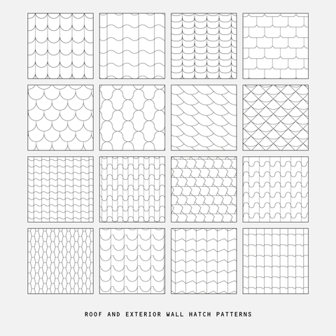 Patterns | Roof and Wall Hatch Patterns – Studio Alternativi